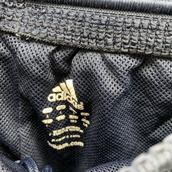 Adidas Sweatpants Men Large Blue Navy Athletic Outdoors Polyester Gym Vintage - Picture 7 of 13